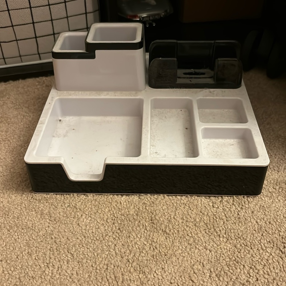 nightstand, office, bedroom electronic organizer (tablet, phone, watch, etc)
